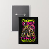 Vlooienzak Floyd – Paranormale Punks Button (Voorkant / Achterkant)