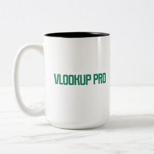 VLOOKUP Pro Excel Gegevenszoekexpert ontwerp Tweekleurige Koffiemok