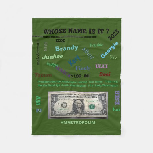 Vloot BABY BLANKET Unisex 30X40 in. /mmetropolim Fleece Deken (Voorkant)