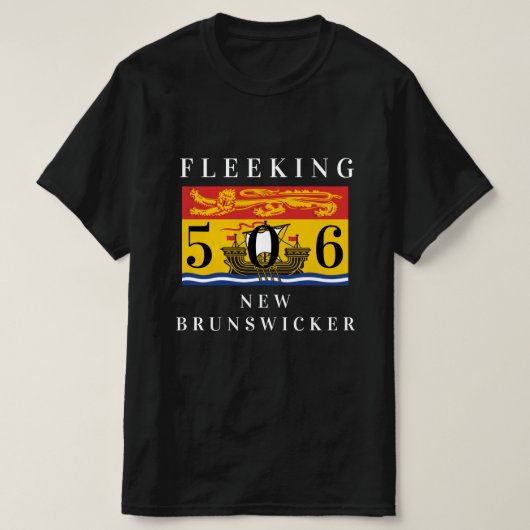 Vloot New Brunswicker New Brunswick, aangepast aan T-shirt (Design voorkant)