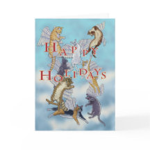 Vloot van Angel Cats Prettige feestdagen kerstKaar