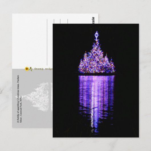 Vloot van Kerstbomen, NYC - Briefkaart (Voorkant / Achterkant)
