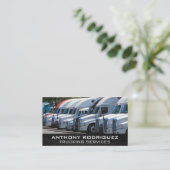 Vloot van Semi Trucks | Vervoer Visitekaartje (Staand voorkant)