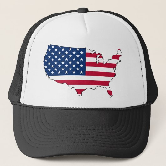 vlootkaart van de verenigde staten trucker pet (Voorkant)