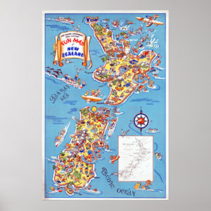 vlootovereenkomst van Nieuw-Zeeland Poster