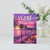 Vlorë Lungomare Albanië Briefkaart (Staand voorkant)