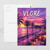 Vlorë Lungomare Albanië Briefkaart (Voorkant / Achterkant)