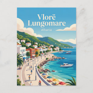 Vlorë Lungomare Albanië Briefkaart
