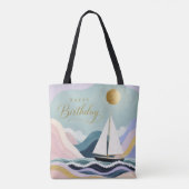 Vlot de Verjaardag Gevierd Tote Bag (Achterkant)