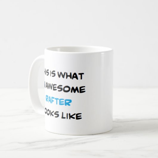 vlot, geweldige koffiemok (Voorkant links)