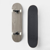 Vlot Grijs Hout Persoonlijk Skateboard (Voorkant)