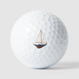 Vlot zeilen nautische kust Preppy Golfballen