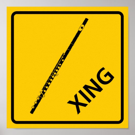 Vlote wegkruising poster (Voorkant)