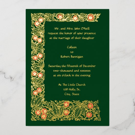 vloten en vloerbedekking folie uitnodiging (Voorkant)