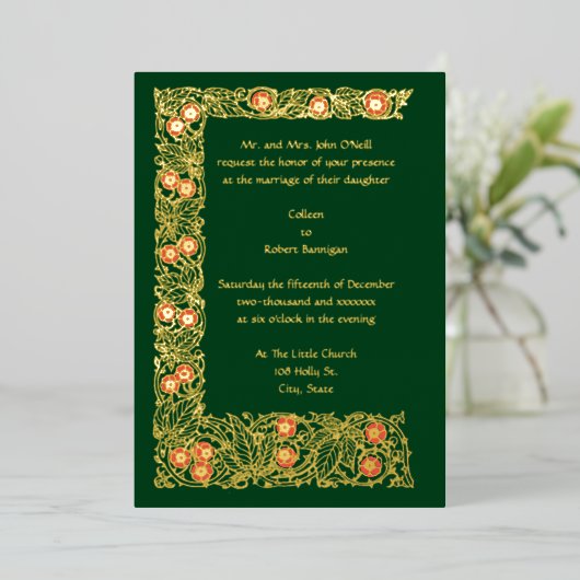 vloten en vloerbedekking folie uitnodiging (Staand Voorkant)