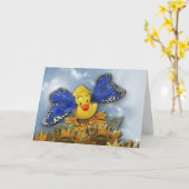 Vlotter zoals een Vlinder! Kaart (Gele Bloem)