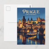 Vltava rivier Tsjechië Briefkaart (Voorkant / Achterkant)