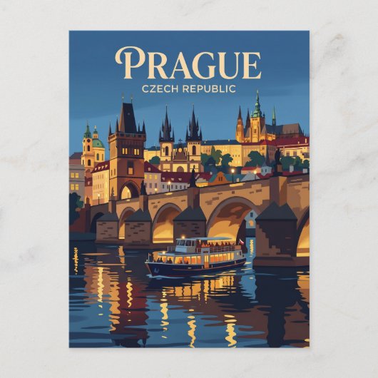 Vltava rivier Tsjechië Briefkaart (Voorkant)