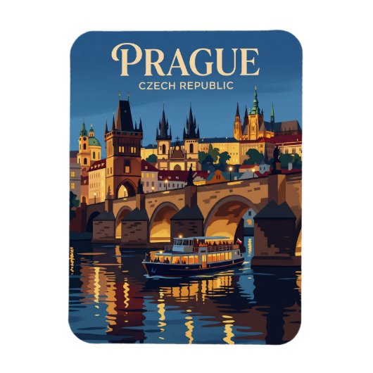 Vltava rivier Tsjechië Magneet (Verticaal)