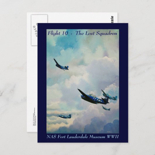 Vlucht 19 - Het Verloren Squadron Briefkaart (Voorkant / Achterkant)