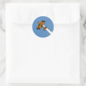 Vlucht 1 stkcna ronde sticker (Tas)