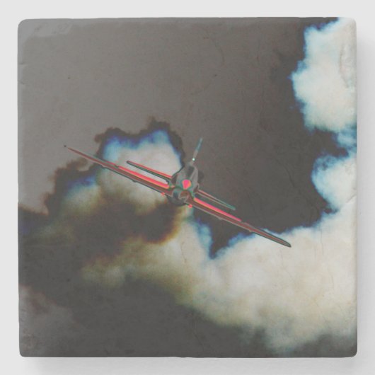 Vlucht 3 coastercna stenen onderzetter (Voorkant)