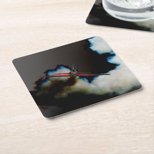 Vlucht 3 coastercnm kartonnen onderzetters (Schuin)