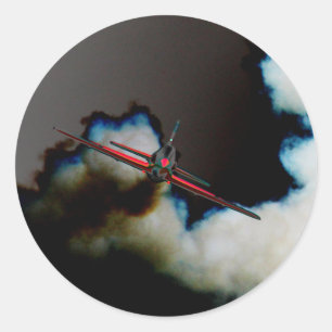 Vlucht 3 stkcn ronde sticker