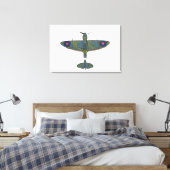 Vlucht 5 36x24 (90x60cm) waca canvas afdruk (Insitu (Slaapkamer))