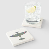 Vlucht 5 coastercnm stenen onderzetter (Zijkant)