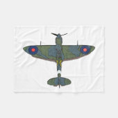 Vlucht 5 fbcna fleece deken (Voorkant (Horizontaal))