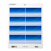 Vlucht boven de wolken etiket (Full Sheet)
