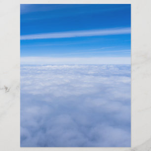 Vlucht boven de wolken flyer