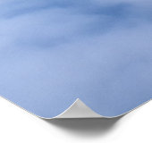 Vlucht boven de wolken poster (Hoek)