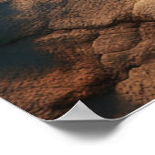 Vlucht door het zand van de tijd - Abstracte kunst Poster (Hoek)