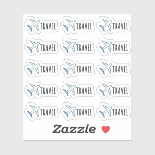 Vlucht Herinnering Functionele Planner voor Vliegt Sticker (Vel)