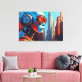 Vlucht in de dag van gisteren-4 canvas afdruk (Insitu (Woonkamer))