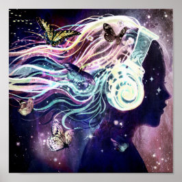 Vlucht in Fantasy Poster