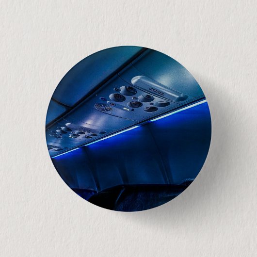 Vlucht Midnight Ronde Button 3,2 Cm (Voorkant)