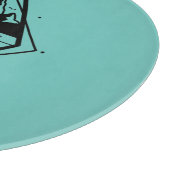 Vlucht naar de bergbeklimming Blauwgroen Snijplank (Hoek)