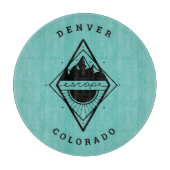 Vlucht naar de bergbeklimming Blauwgroen Snijplank (Voorkant)