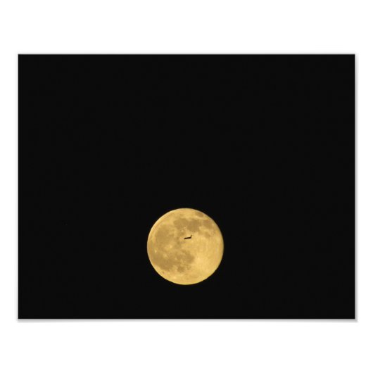 Vlucht naar de maan foto afdruk (Voorkant)