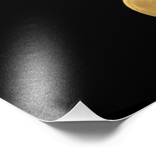 Vlucht naar de maan foto afdruk (Hoek)