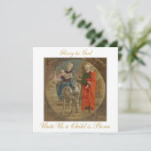 Vlucht naar Egypte Christelijke kerstgroet Kaart (Staand voorkant)