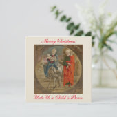 Vlucht naar Egypte Christelijke kerstgroet Kaart (Staand voorkant)