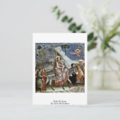vlucht naar Egypte door Giotto di Bondone Briefkaart (Staand voorkant)