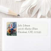 Vlucht naar Egypte Kerstmis gepersonaliseerd Etiket (Insitu)