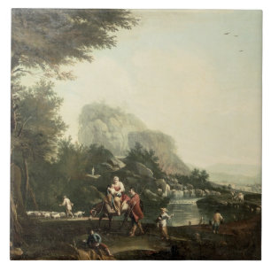 Vlucht naar Egypte Tegeltje