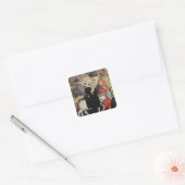 Vlucht naar Egypte Vierkante Sticker (Envelop)