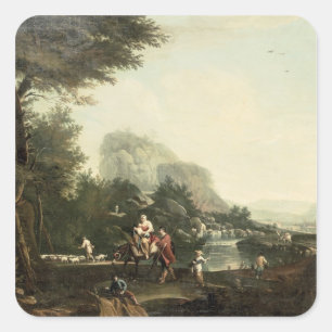 Vlucht naar Egypte Vierkante Sticker